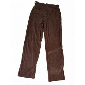 Mocha Brown Corduroy High Waisted Wide Leg Pants‎ Women Size S Relaxed Fit new thumbnail 4