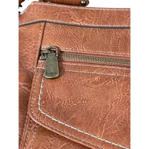 b.ø.c Born Concept Cognac Brown Faux Leather Crossbody Bag Messenger Purse thumbnail 5