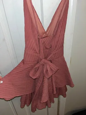 Coral Romper Dress thumbnail 3