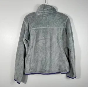 Patagonia Women's Gray Purple Re-Tool Plush Fleece Pullover Sweatshirt Small S thumbnail 4
