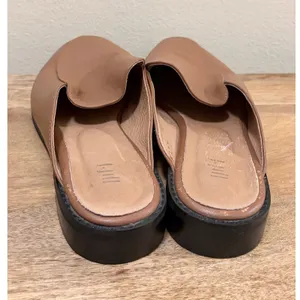 J.Jill Tan Leather Pointed Toe Mules Slip On Flat Shoes‎ Size 9 thumbnail 8