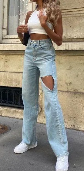 12th Tribe BROOKLYN SLASH BOYFRIEND JEANS thumbnail 1