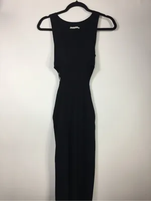 Abercrombie & Fitch Elevated Knit Cutout Midi Knit Dress Black Size Small thumbnail 5