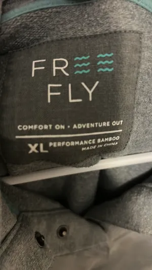 Free Fly Bamboo Pullover Gray Size XL thumbnail 3
