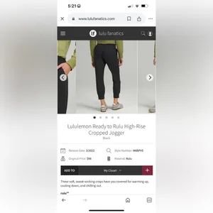 Lululemon joggers thumbnail 6