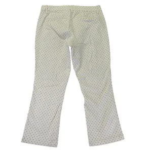 J.Crew‎ Womens Polka Dot Straight Leg Pants Ivory Navy Blue Size 31 F4451 thumbnail 2