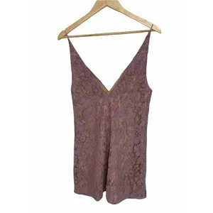 Free People Dangerous Love Lace Overlay Mini Dress Purple Size‎ 8 NWOT $108 thumbnail 4