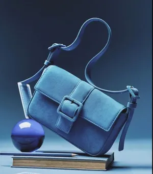 Anthropologie Fiona Suede Buckle Bag thumbnail 1