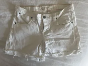 White Shorts J.Crew Cut-Off Cuffed Denim thumbnail 1