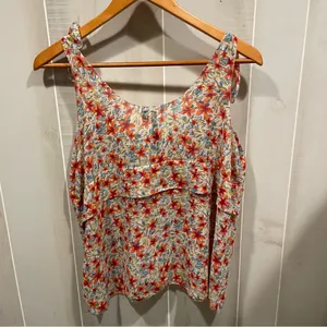 Bellabeat Cute flowy floral lily tie strap sleeveless top lightweight breezy spring dream thumbnail 11
