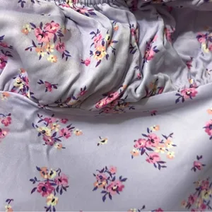 ZARA | EUC Lilac Floral Satin Slip with Pink Accents & Backless Tie (size XS) thumbnail 7