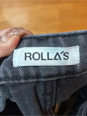 Rolla’s Black Washed Mirage High Rise Loose Fit Coastal Cowgirl Boho Shorts 25 thumbnail 6