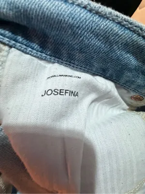 7 For All Mankind Luxe Josefina Light Blue Distressed Boyfriend Jeans- 28 thumbnail 8