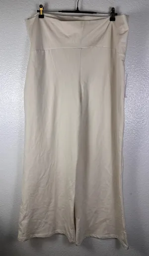 Isabel by Ingrid‎ & Isabel Maternity Wide Leg Pants Cream XXL NWT thumbnail 1