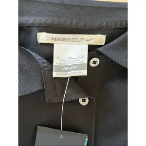 Nike Golf Dri-FIT NWT Mobil 1 Logo Polo Shirt Women's Medium Black new with tags thumbnail 3
