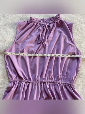 Lilac Sleeveless Ruffle Dress size XL thumbnail 10