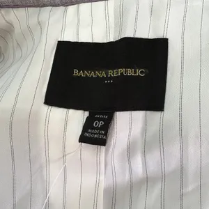 Banana Republic Petite Washable Grey One Button Blazer Business Professional‎ 0P thumbnail 3