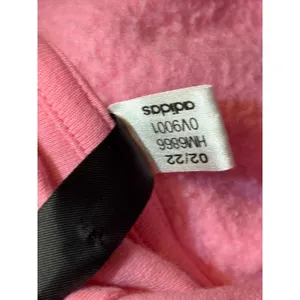 Adidas Pink Fleece Hoodie Sweatshirt Logo Graphic Pullover Womens 2X thumbnail 6