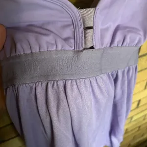 Lululemon Criss Cross Tank Purple Elastic Banded Size 6 thumbnail 2