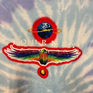 Journey rock tie dye tshirt size large thumbnail 2