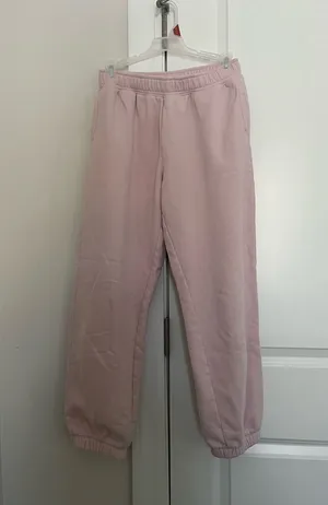 Gap Teen Light Pink Sweatpants with Pockets and Cuffed Pant Legs thumbnail 1