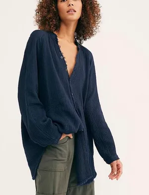 Free People Button Down Top thumbnail 1