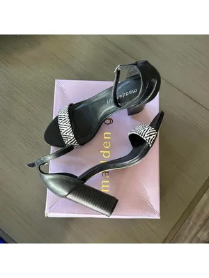 Steve Madden Women's Black and White Open Toe Sandals Size 7 thumbnail 5