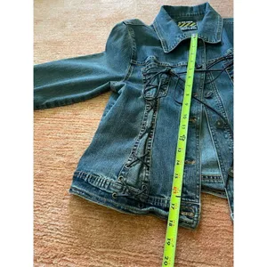 Vintage BIG ROCK CANYON Authentic Denim Stretch Jacket M Blue Size M thumbnail 7