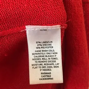 Halogen linen blend knit open front long cardigan size‎ M thumbnail 6