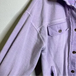 Free People Lavender Teddy Shacket thumbnail 5