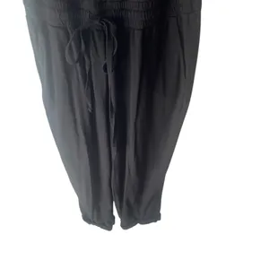 Michael Stars Size‎ Small Black Soft Tank Casual Cropped Jersey Jumpsuit thumbnail 3