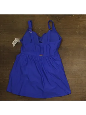 NWT Raisins Curve Calabria Swim Dress One Piece P840087 Blue 20W thumbnail 5