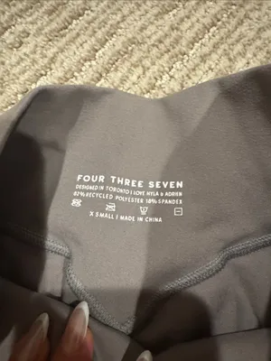 High-Rise Gray 437 Leggings thumbnail 2