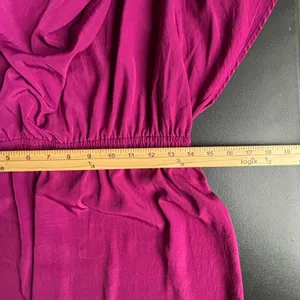 Mossimo‎ Womens Magenta Draped Cowl Neck Cold Shoulder Sleeveless Party Dress S thumbnail 6