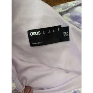 ASOS Luxe Dress Ruffles Tiered One Shoulder Mini Jacquard Women Size 6 New thumbnail 2