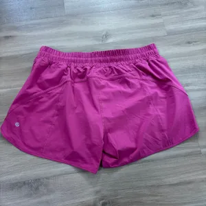 Lululemon Track That Mid-Rise Lined Short 5" Pink Lychee Women Size 14 thumbnail 4