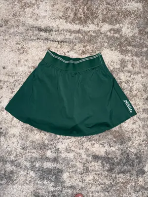 Athleta Deep Green Active Skirt with Striped Waistband thumbnail 5