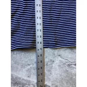 Pact Organic Cotton Striped Tank Top Navy Blue White XXL Sleeveless Crew Neck thumbnail 4