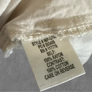 LOVESTITCH | Cream Ivory Floral Crochet Lace Tunic Tank Top Size M thumbnail 5