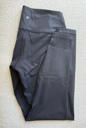 Lululemon Wunder Under Black Shine Leggings thumbnail 1