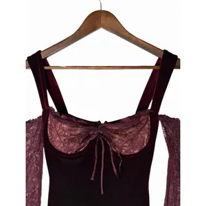House of CB Ivy Black Cherry Velvet Maxi Dress XS thumbnail 8