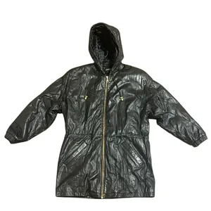 Wilsons Leather Women's Thinsulate‎ Hooded Parka Jacket black size Small 90s thumbnail 1