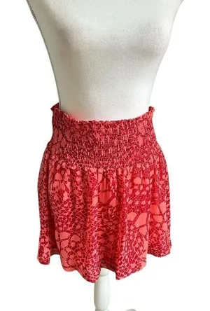 NWT Kensie Elastic Waist Skirt Size M Tall Beach Coral thumbnail 1