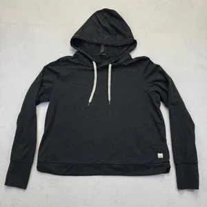 Vuori Halo Essential Hoodie VW226 Charcoal Heather Gray Womens XL Activewear thumbnail 1
