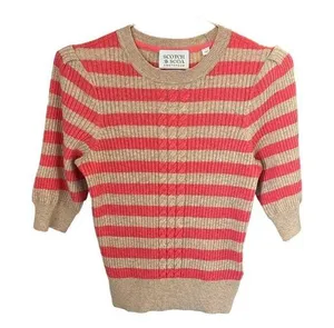 Scotch & Soda Women's size small Amsterdam Puff Sleeve Striped Sweater thumbnail 1