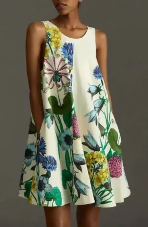 Anthropologie Maeve The Keiko Floral Swing Dress thumbnail 1