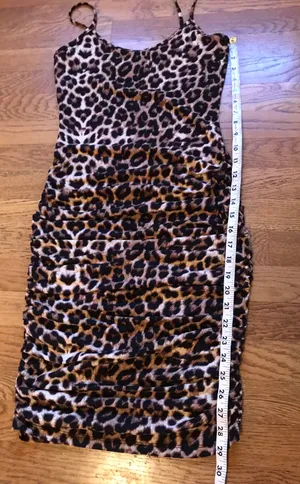 Leopard print bodycon midi dress size M Multi Size M thumbnail 12