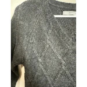 Marc New York Andrew Marc Gray Angora Blend Diamond Cable Knit‎ Sweater Dress S thumbnail 4