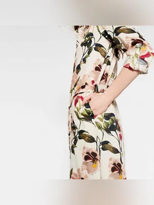 Zara Printed Tunic / Shirt Dress Size Small thumbnail 4