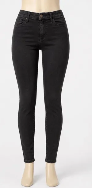 Hollister Black Mid-Rise Super Skinny Jeans thumbnail 1